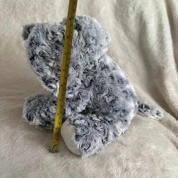 Babies R Us Grey Swirls Textured Elephant Plush 9” Stuffed Animal Toy - Picture 7 of 7